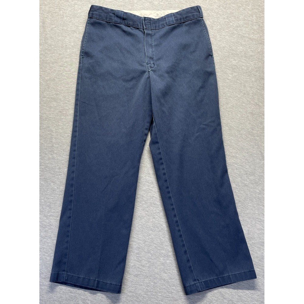 Dickies 874 Original Fit Pants Men's 36x30 Navy Casual Workwear Straight Leg